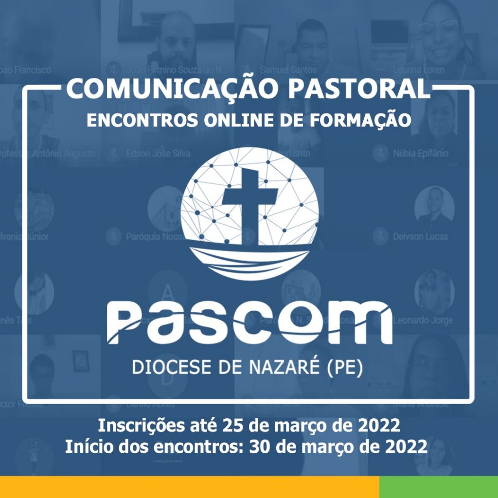 Pascom Pascom diocesana abre inscrições para formações online em comunicação ...